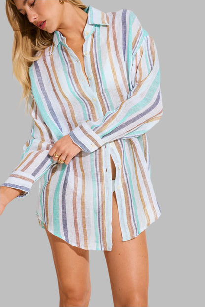 Playa Linen Boyfriend Shirt