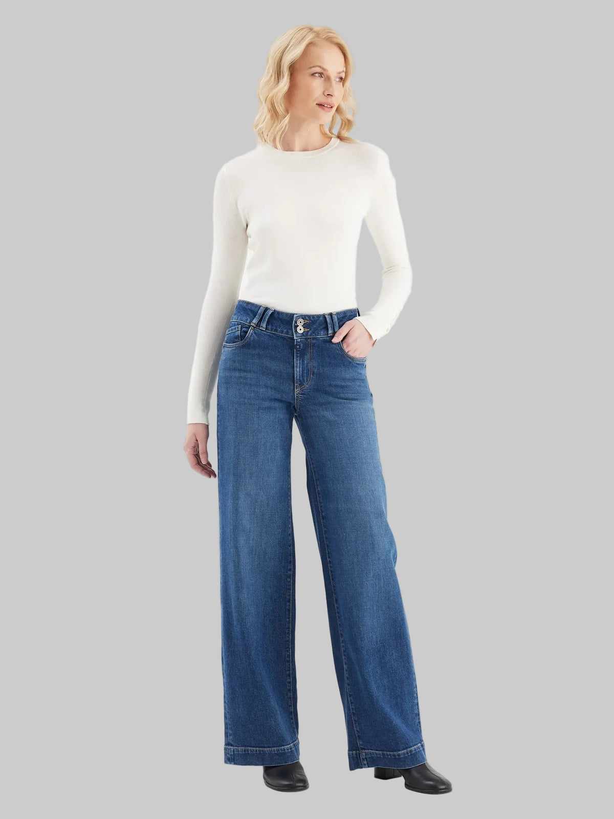 Carlotta Mid Waist Full Length Jeans