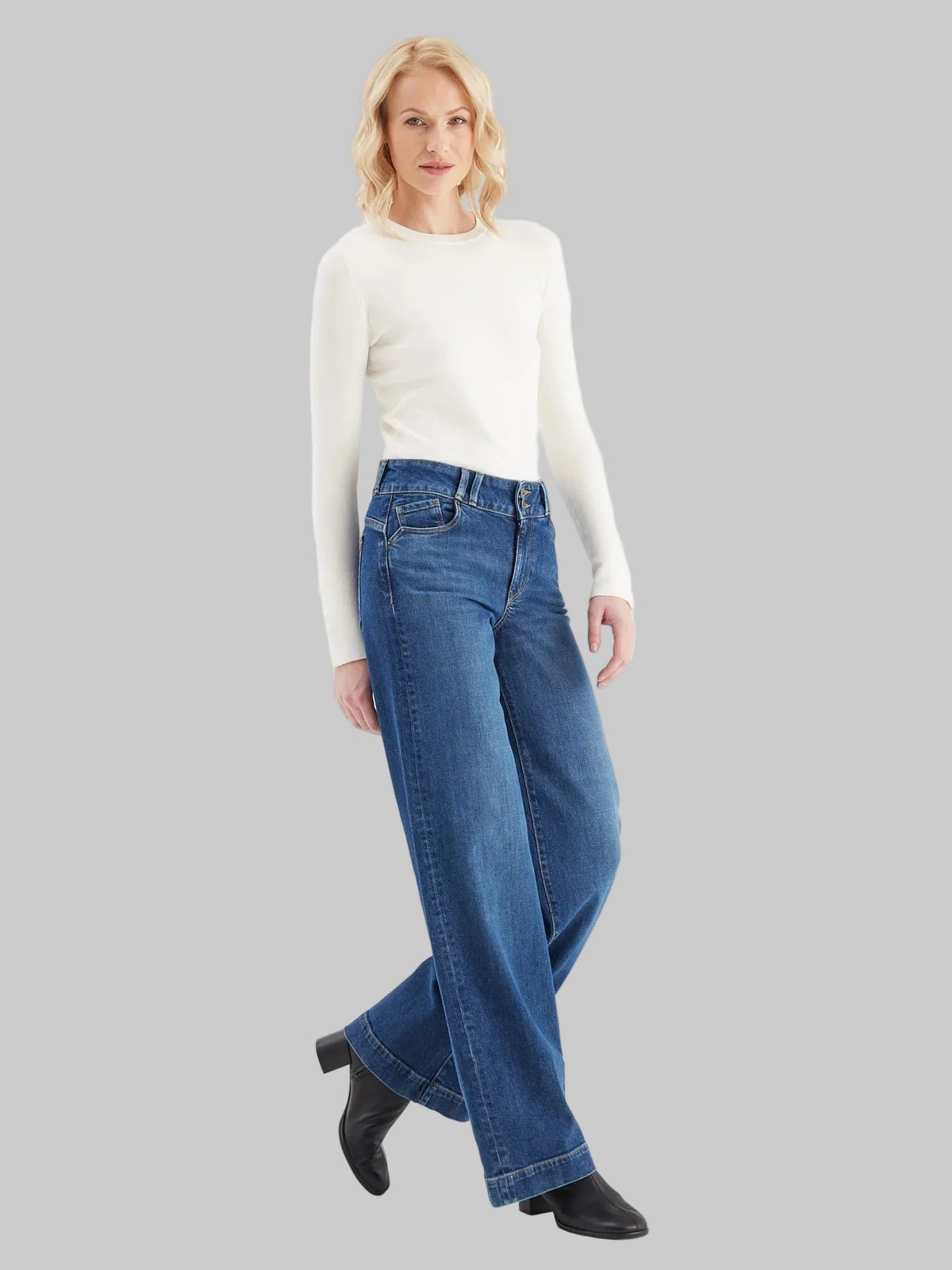 Carlotta Mid Waist Full Length Jeans