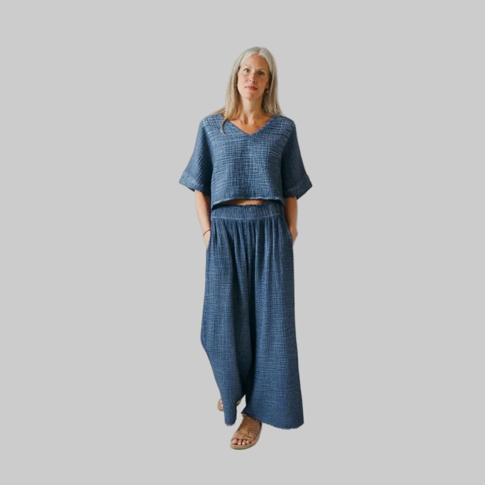 Crinkle Palazzo Pant