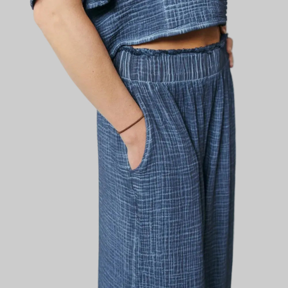 Crinkle Palazzo Pant