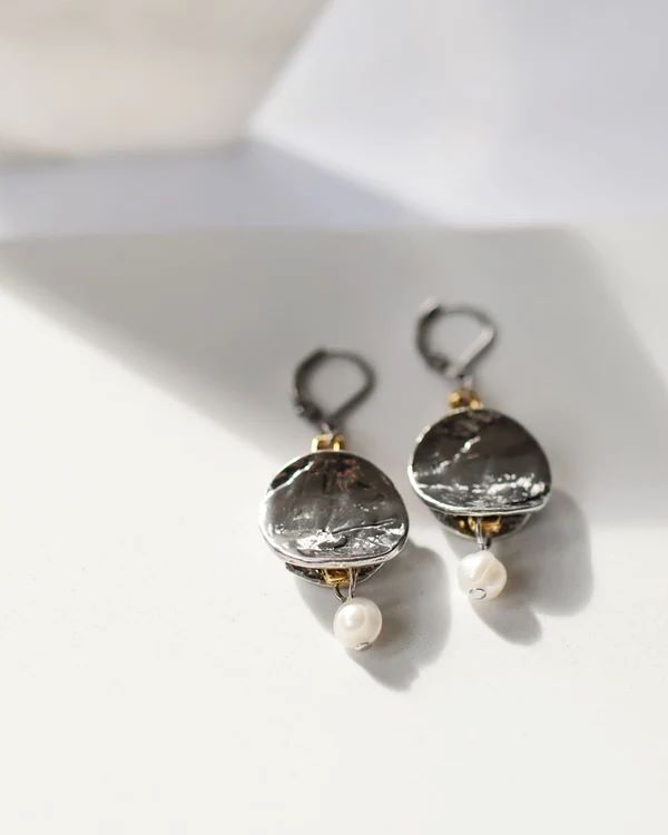 Claudie Two-Tone Earrings