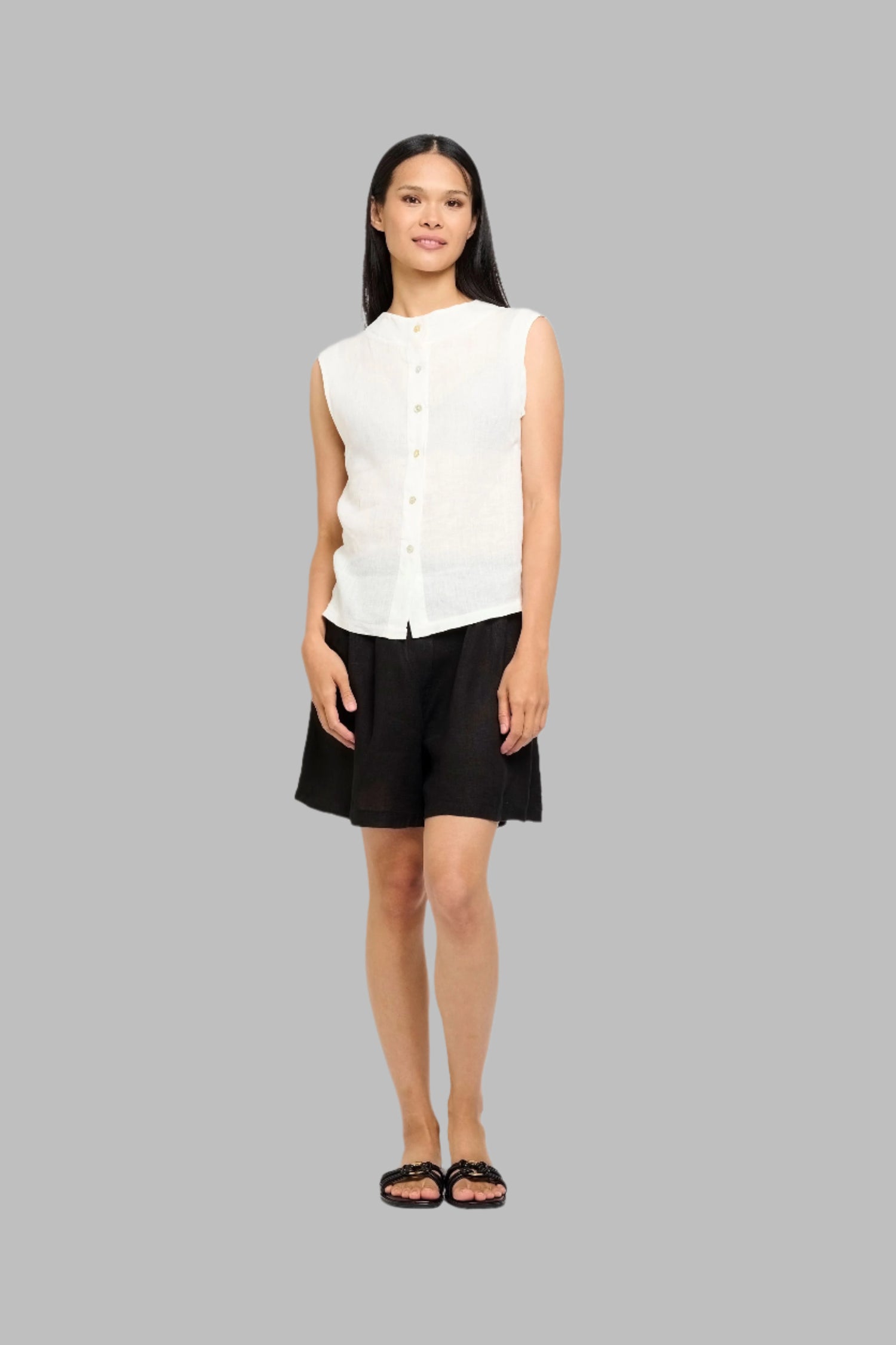 Button Down Line Vest