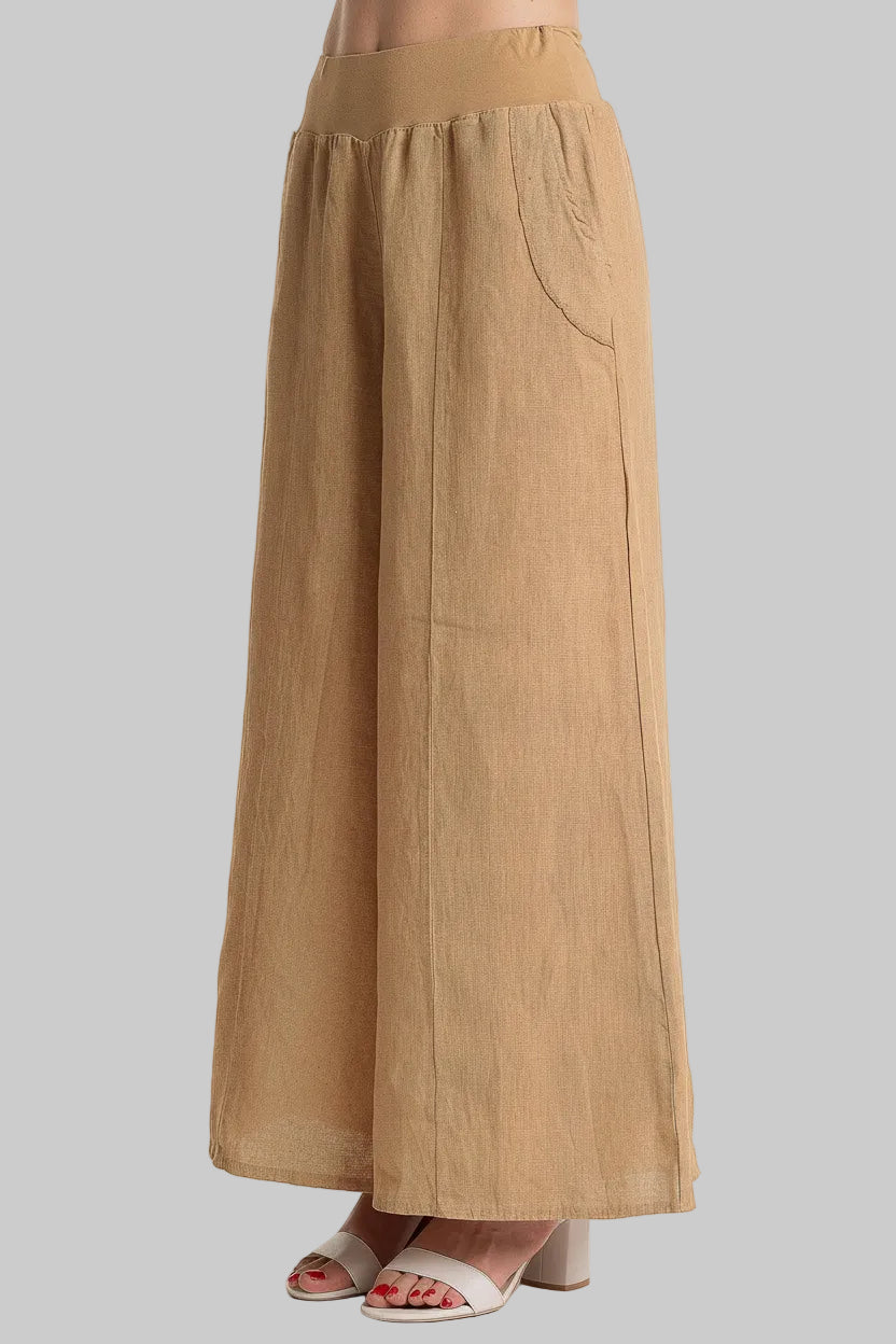 French Linen Palazzo Pant