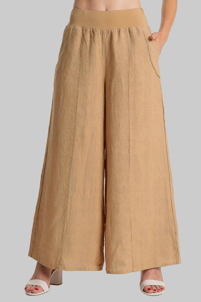 French Linen Palazzo Pant