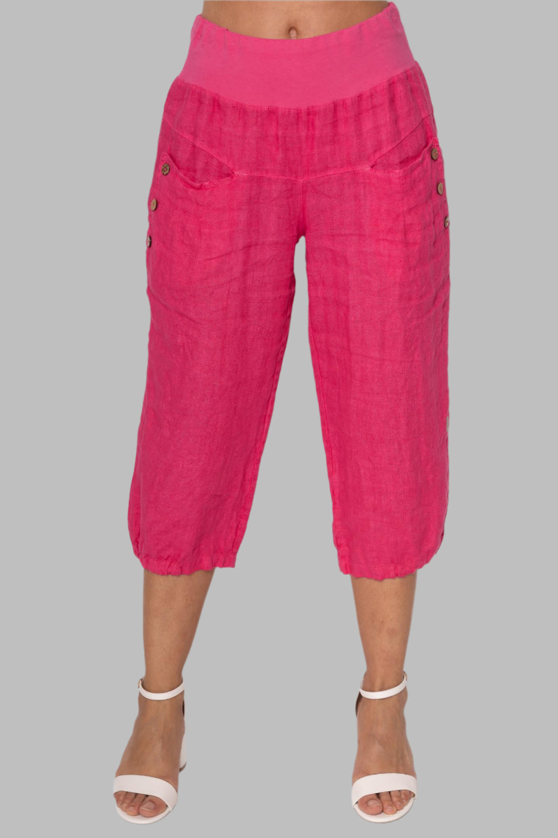 French Linen Capri Pant