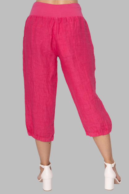 French Linen Capri Pant