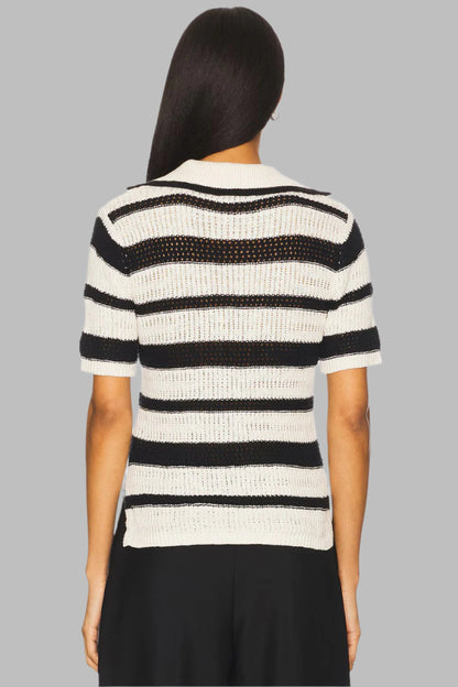Knitted Collared Top