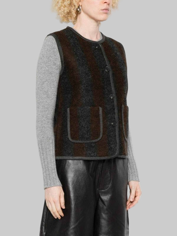 Striped Wool Vest