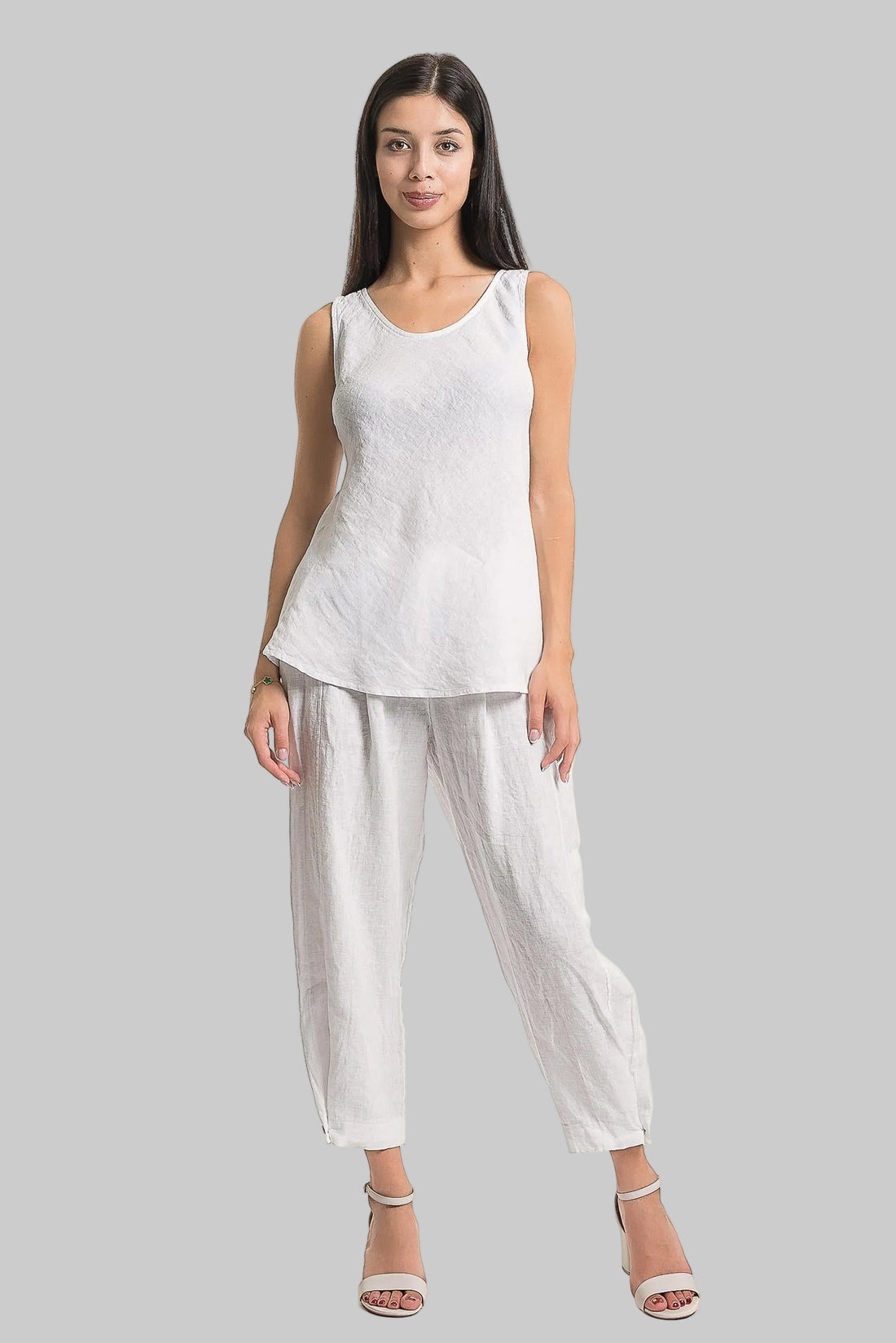 French Linen Sleeveless Top