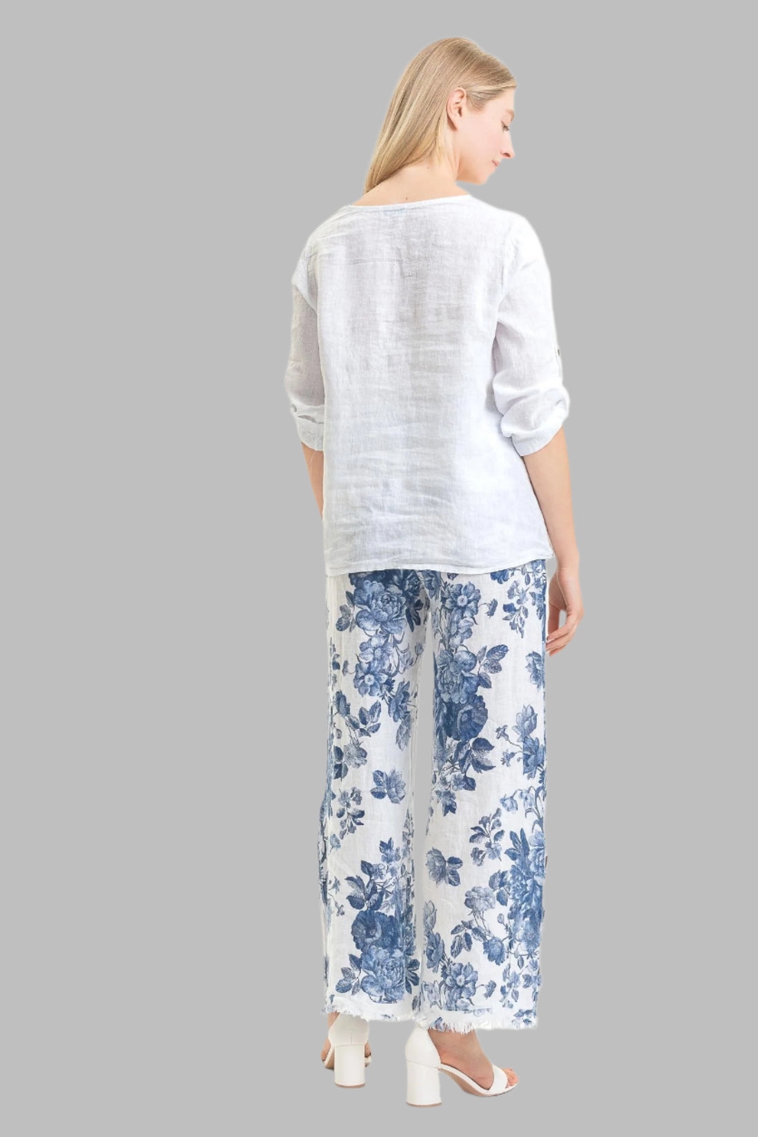 Linen Top With Buckle Detail