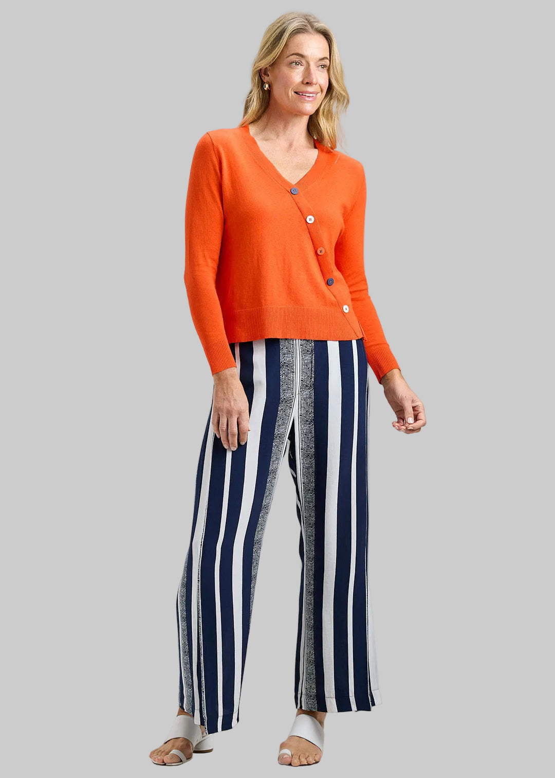 Angle Button Sweater