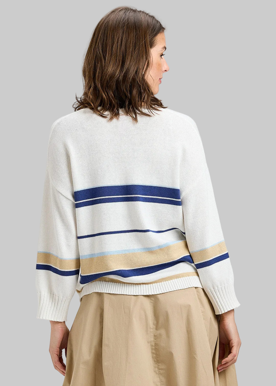 Crop Stripe Sweater
