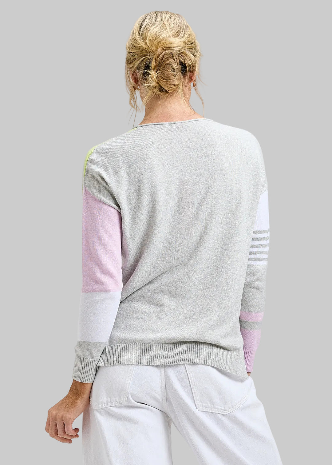 Contrast Striped Sweater