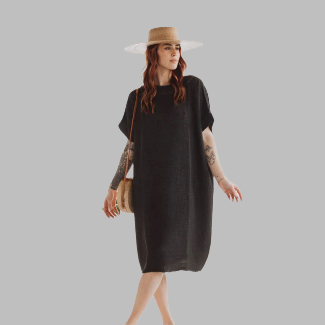 Crinkle Balloon Dress