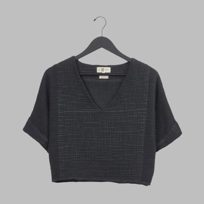 Crinkle Crop Top