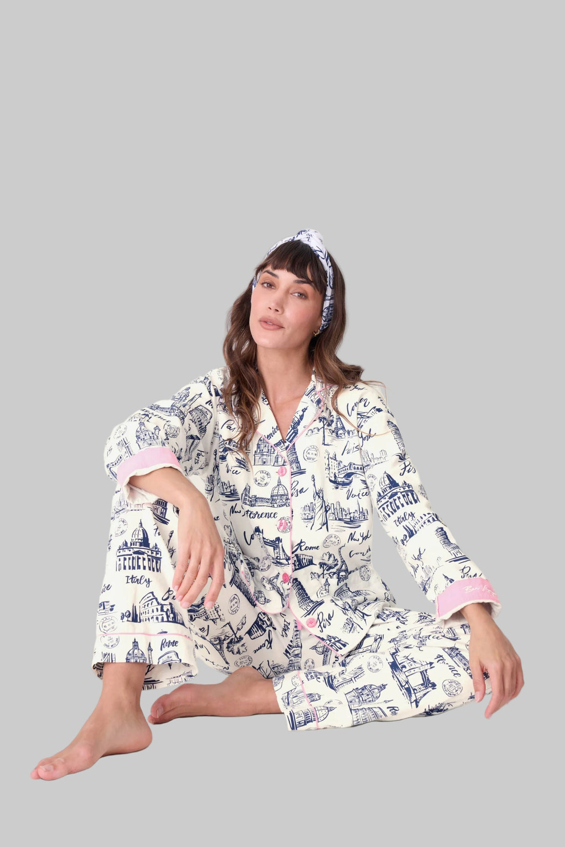 Bon Voyage 3-Piece Flannel PJ Set