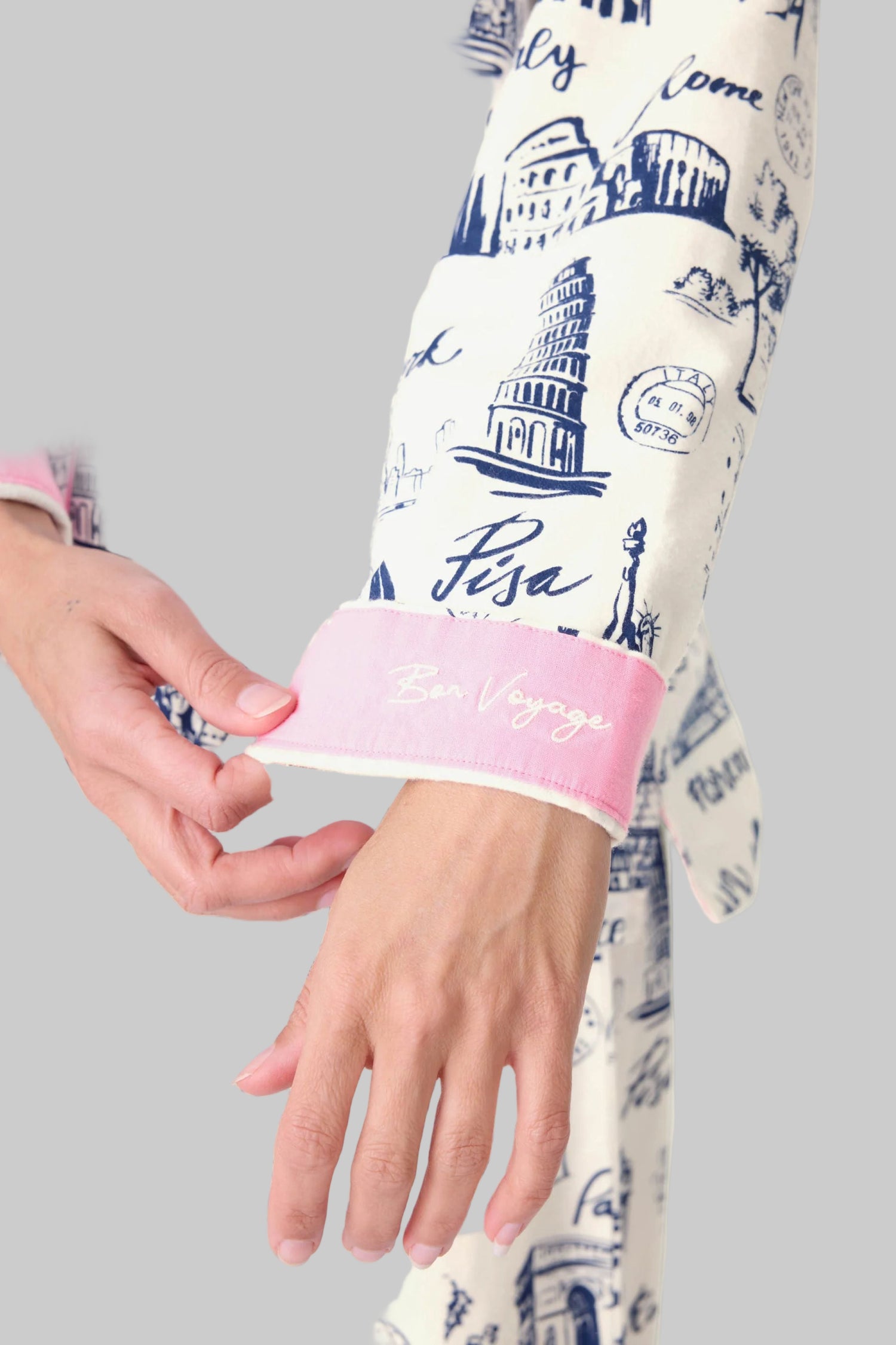 Bon Voyage 3-Piece Flannel PJ Set