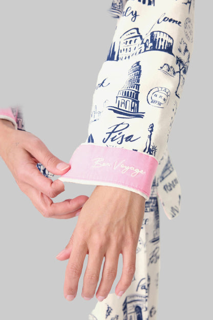 Bon Voyage 3-Piece Flannel PJ Set