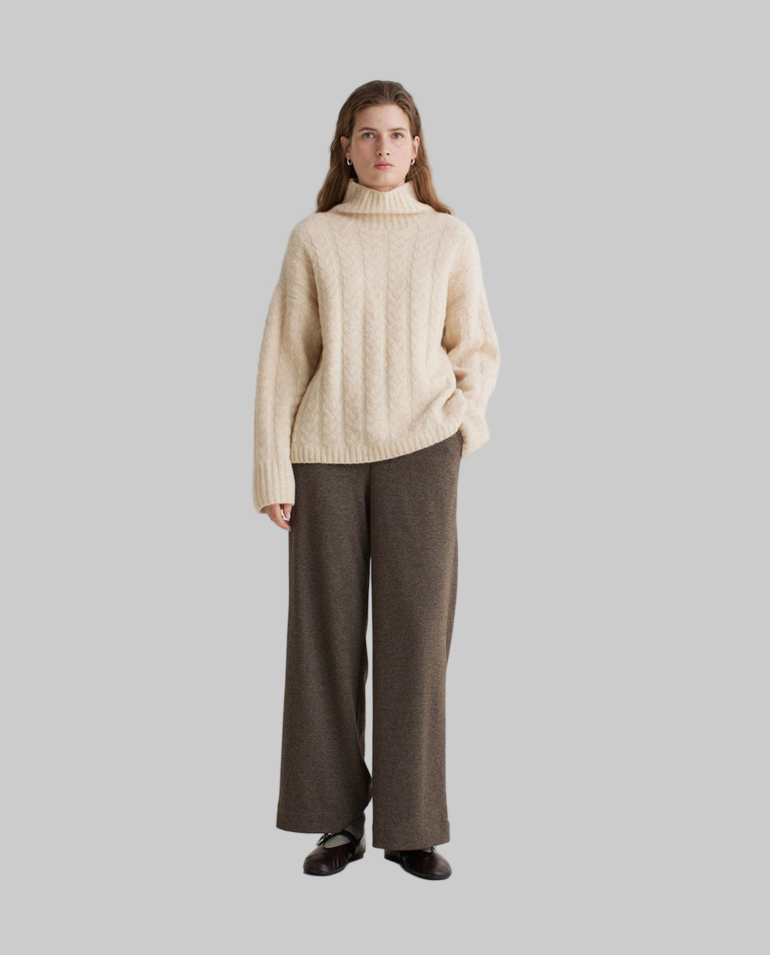 Wide Knit Trousers