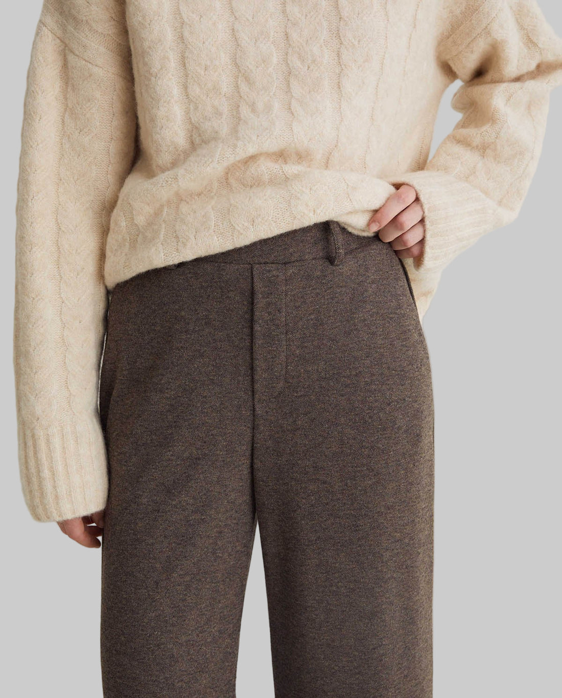 Wide Knit Trousers