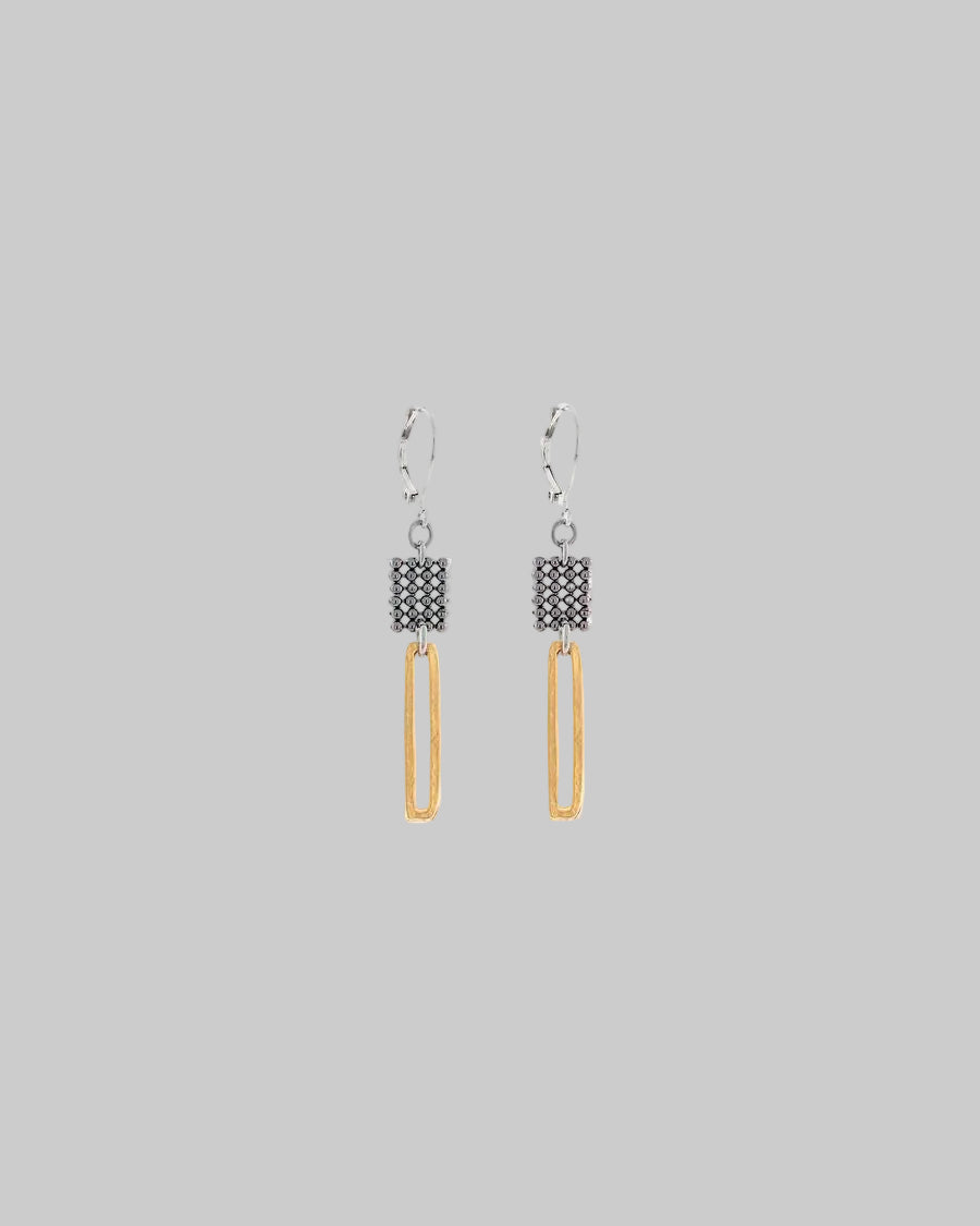 Cassia Two-Tone Earrings