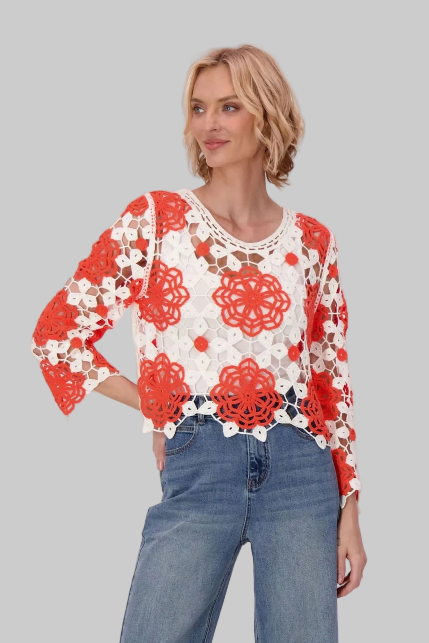 Crochet Bloom Sweater