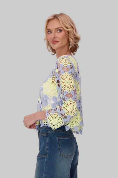 Crochet Bloom Sweater