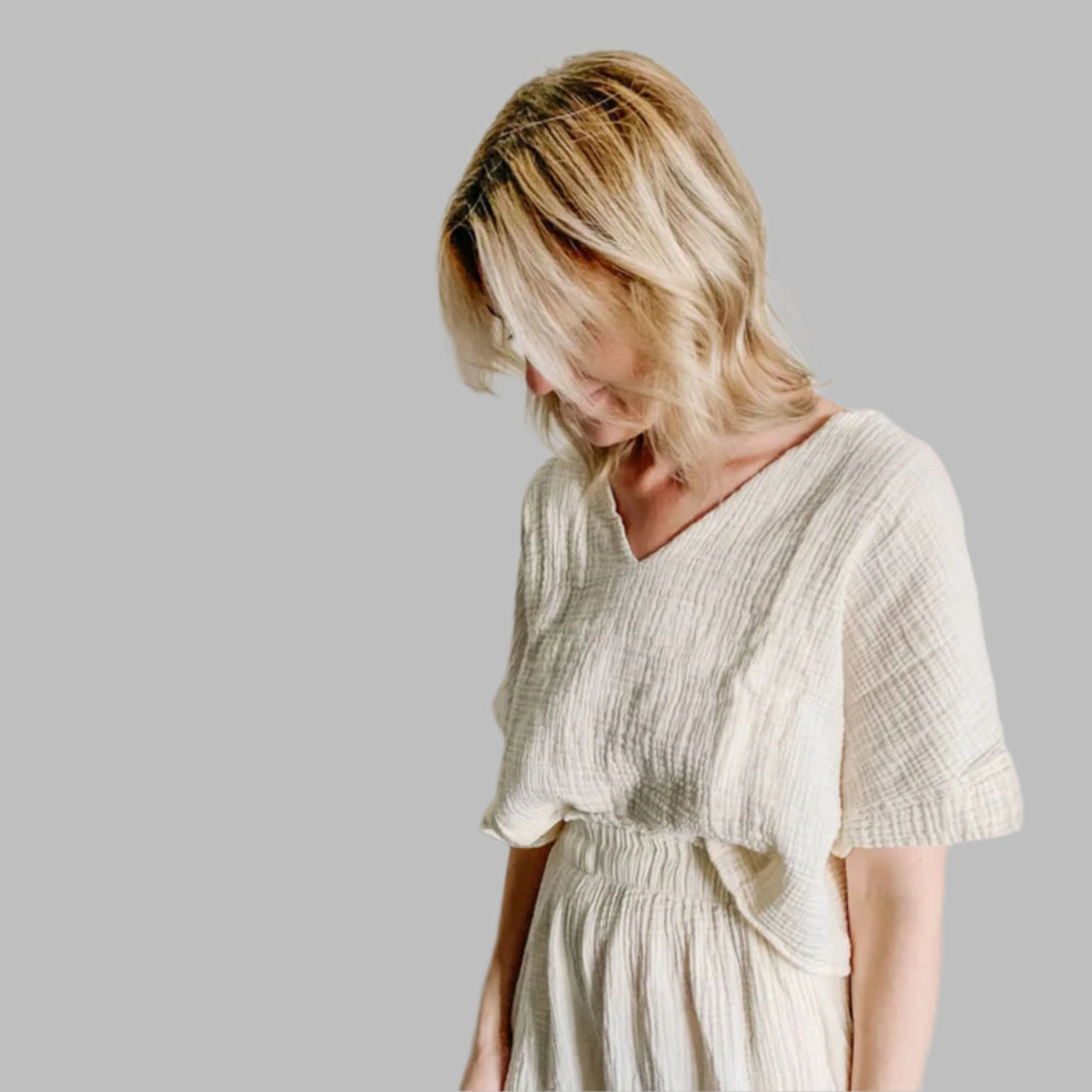 Crinkle Crop Top