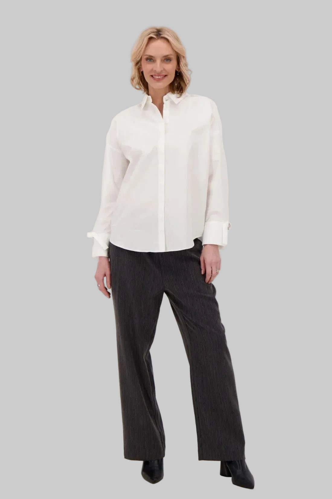 Diamond Cuff Split Sleeve Shirt