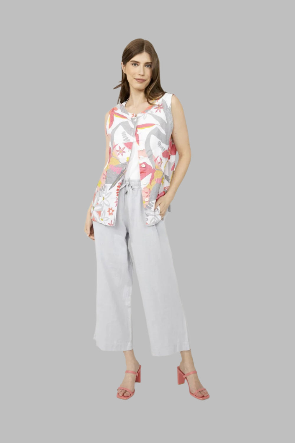 Sleeveless Floral Top