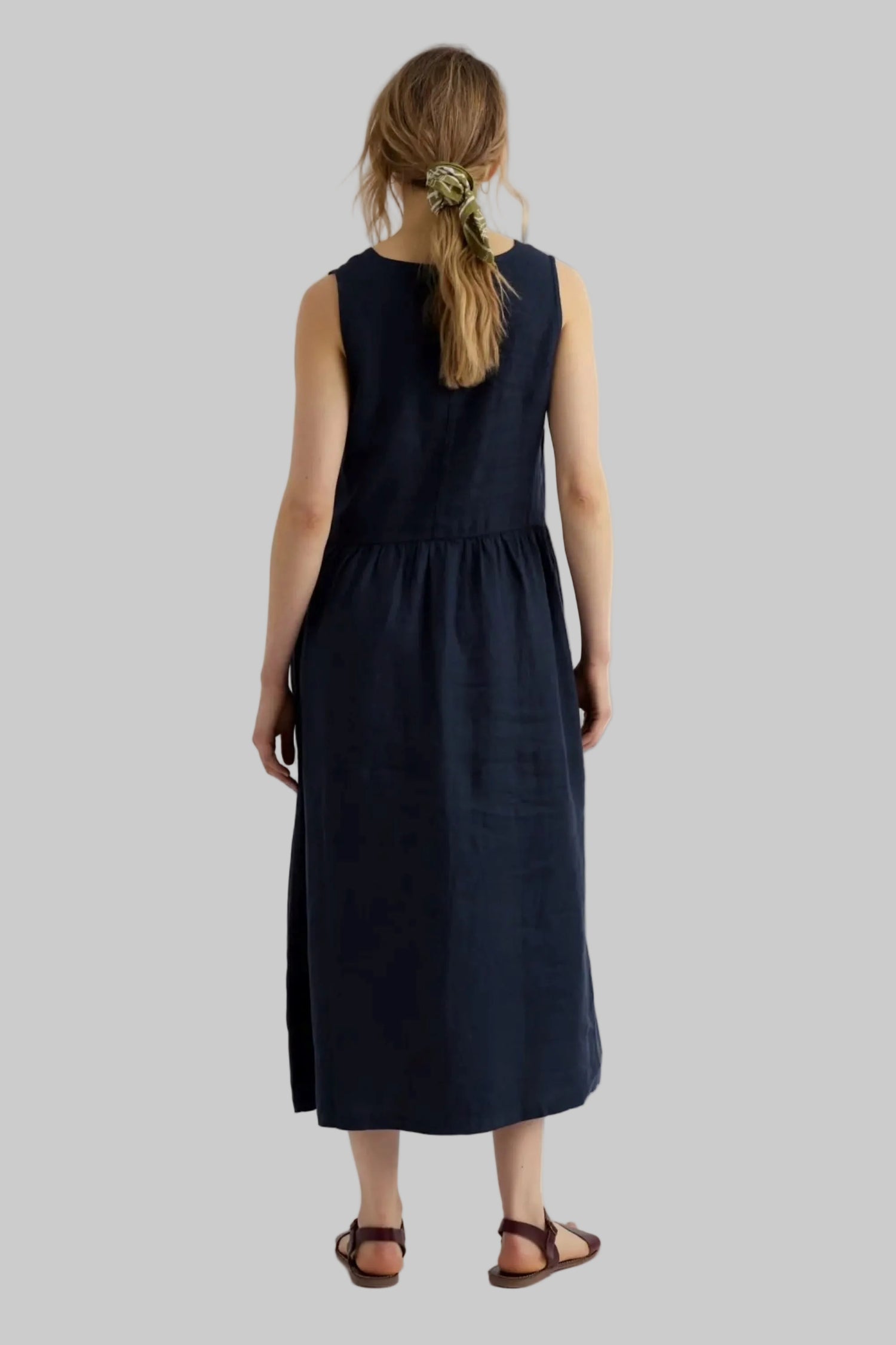 Lowland Heather Linen Dress