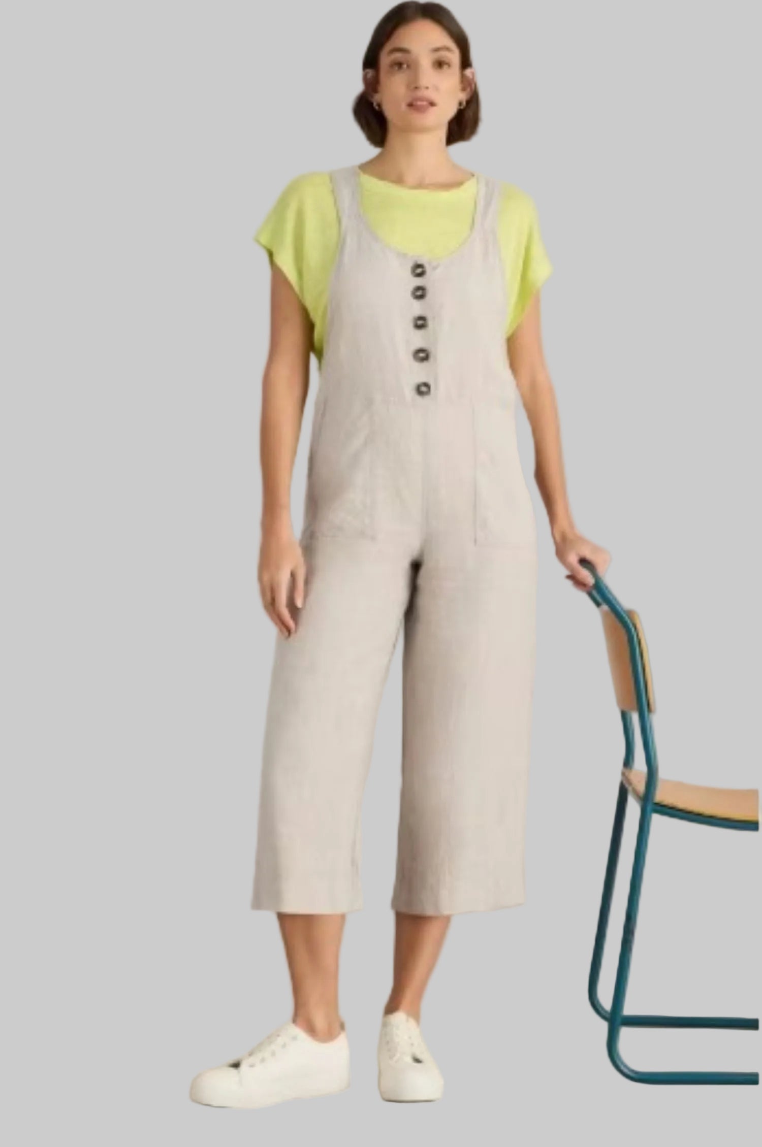 Viola Linen Dungaree