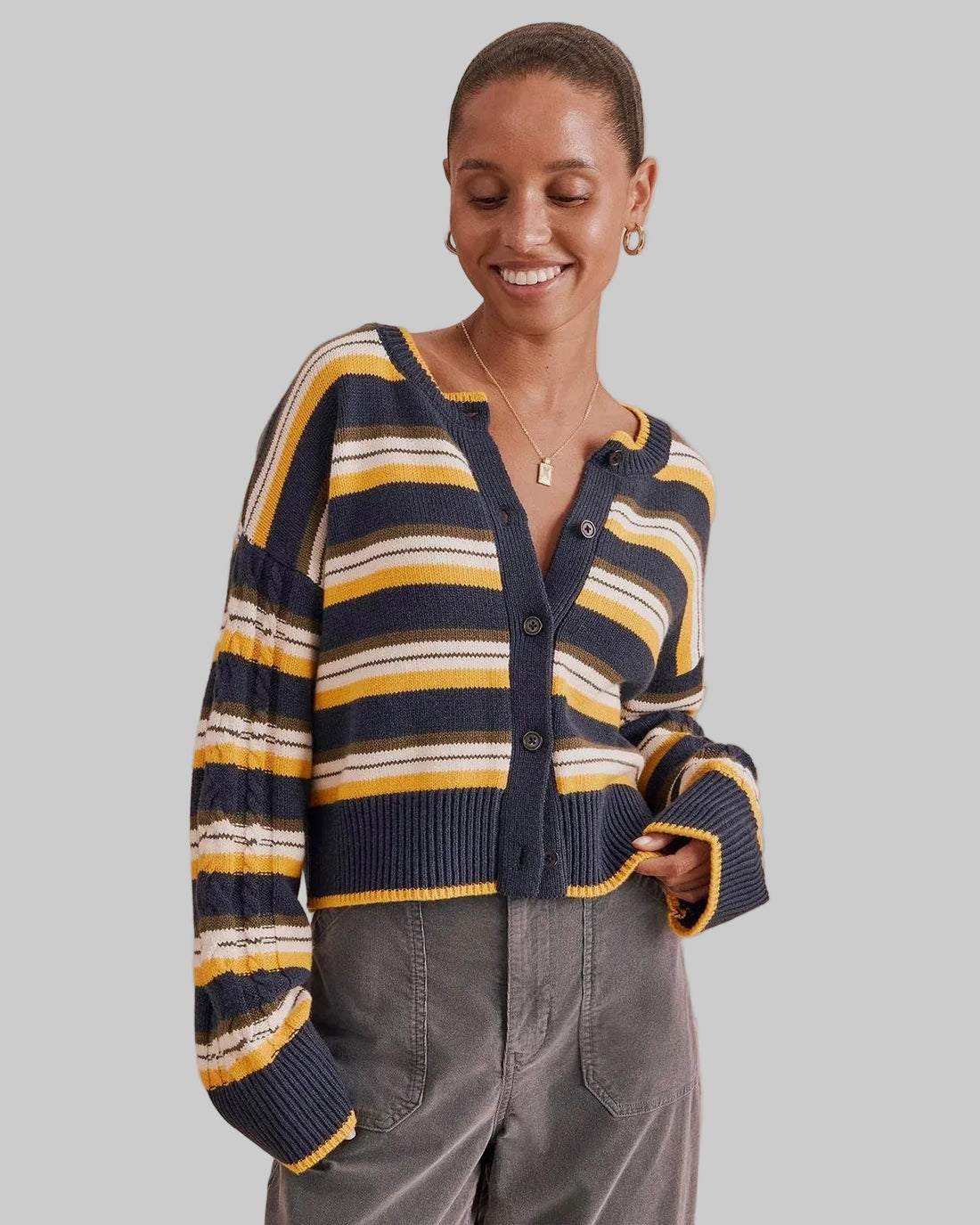 Sonoma Striped Cardigan