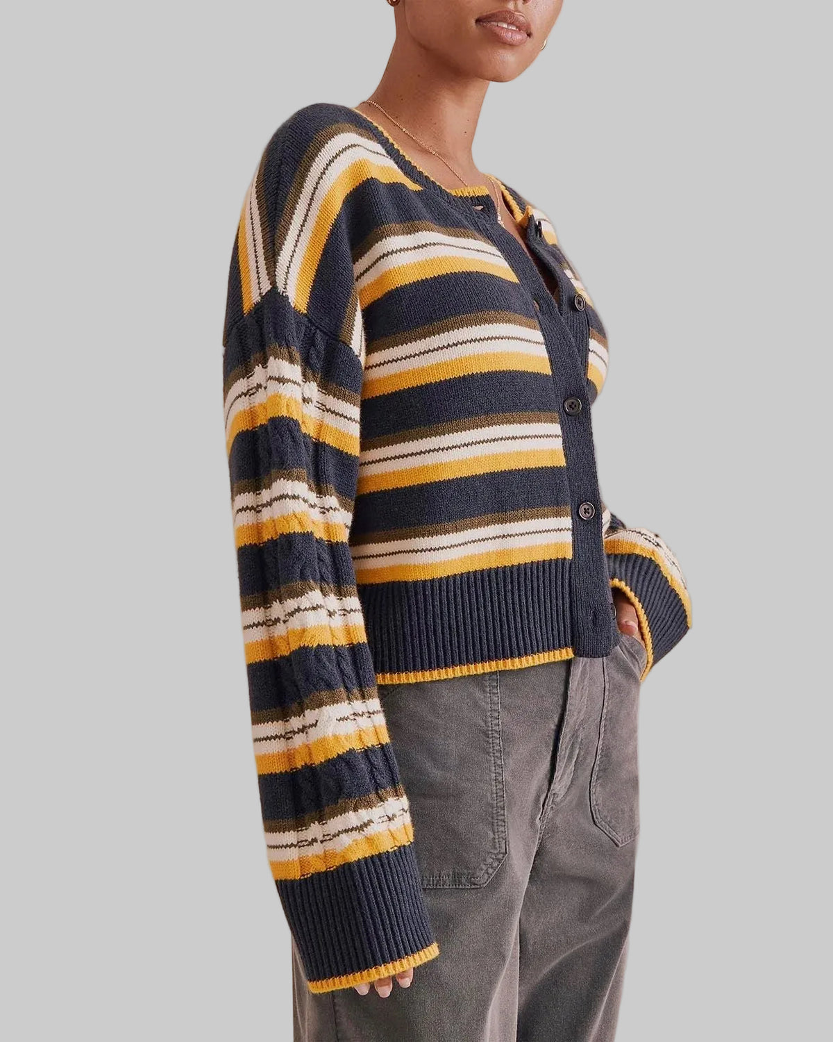 Sonoma Striped Cardigan