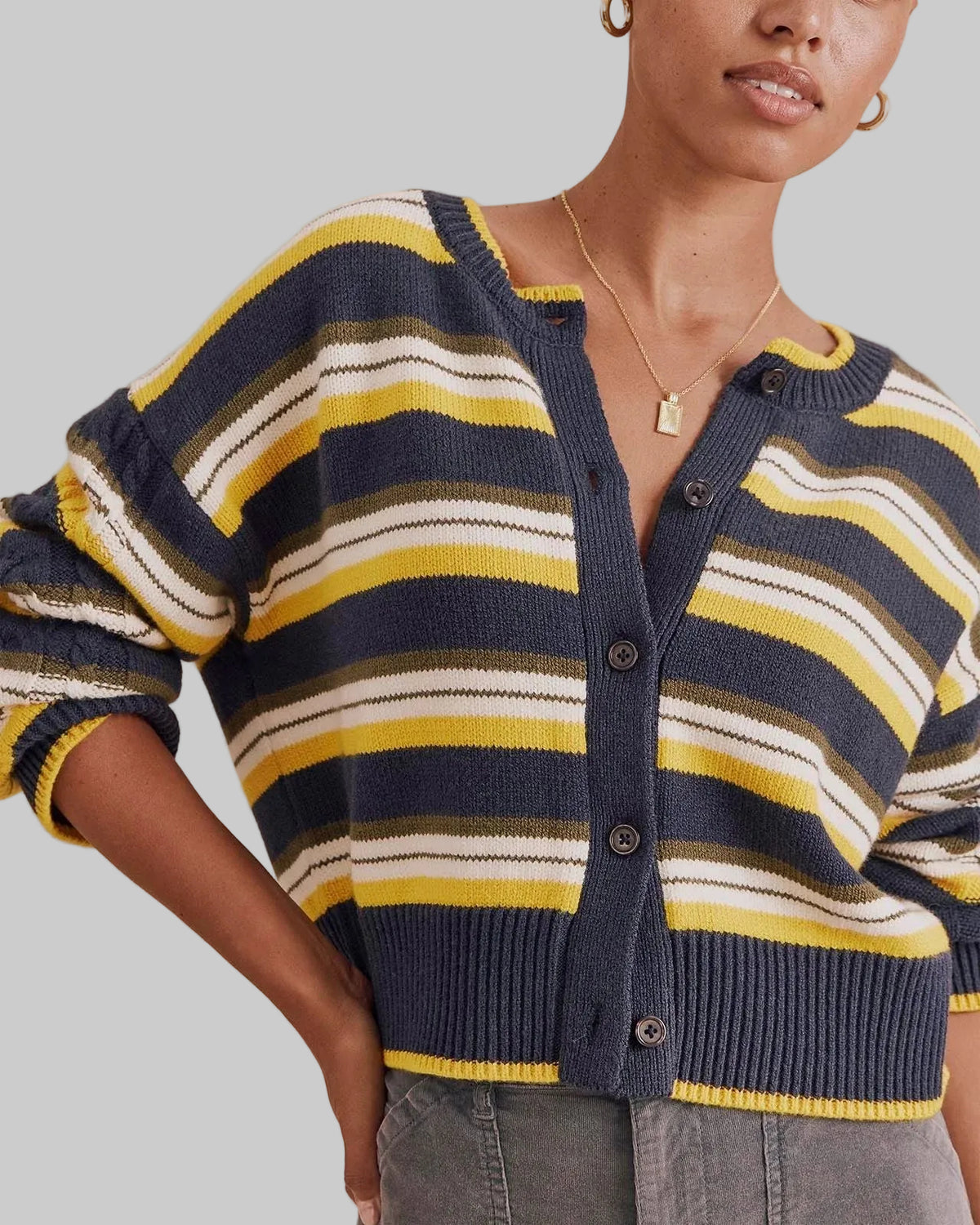 Sonoma Striped Cardigan
