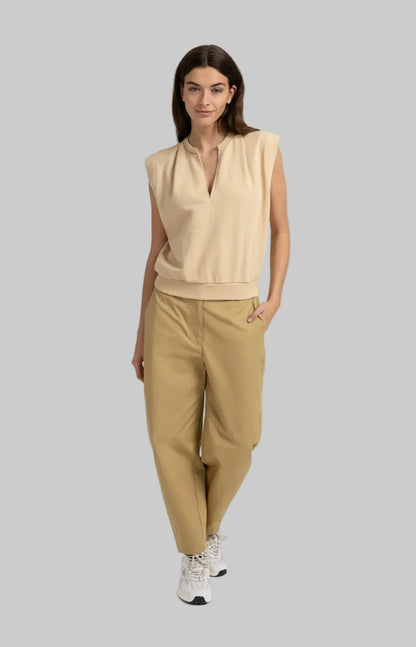 High Waist Barrel Leg Trousers