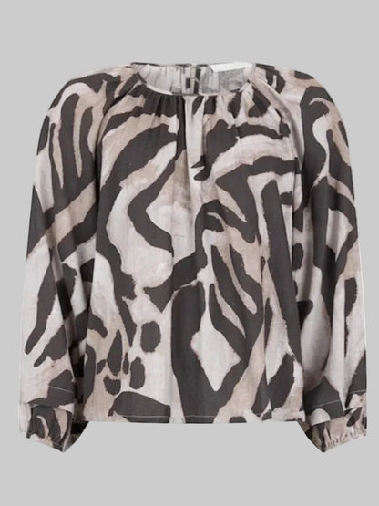 Animal Print Blouse