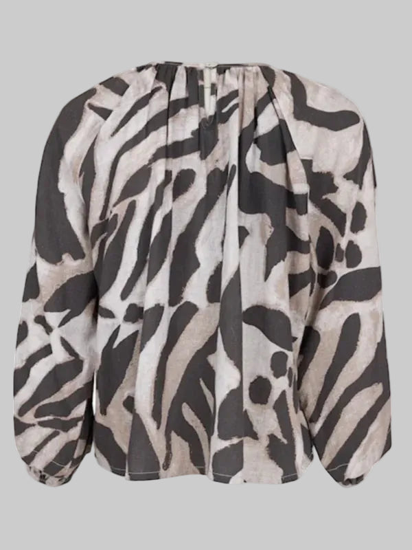 Animal Print Blouse