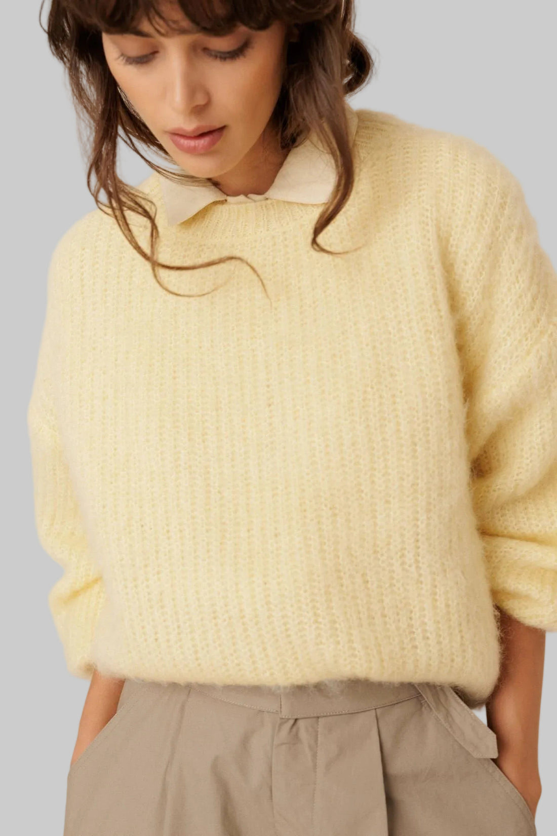 Brushed Mohair Sweater