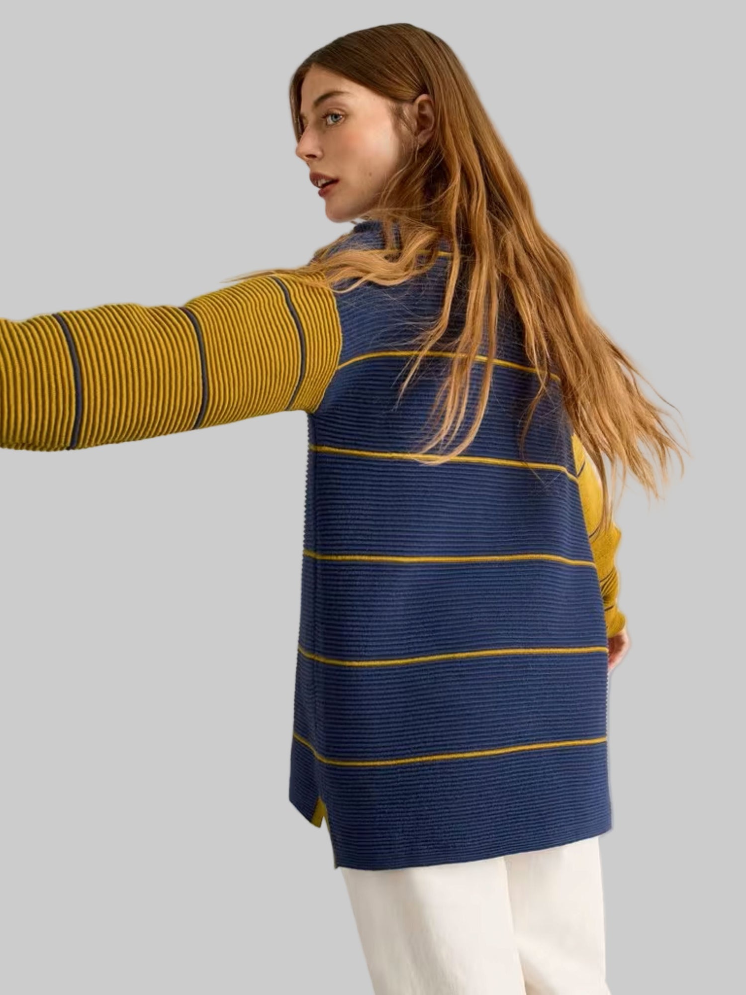 Jana Striped Cre Neck Jumper