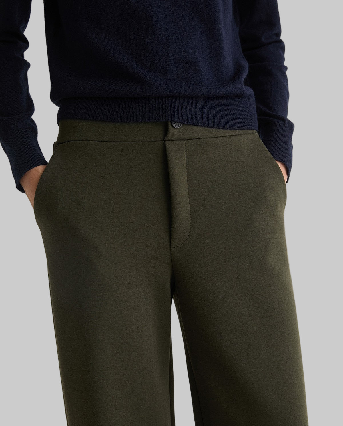 Elastic Wide-Leg Pants