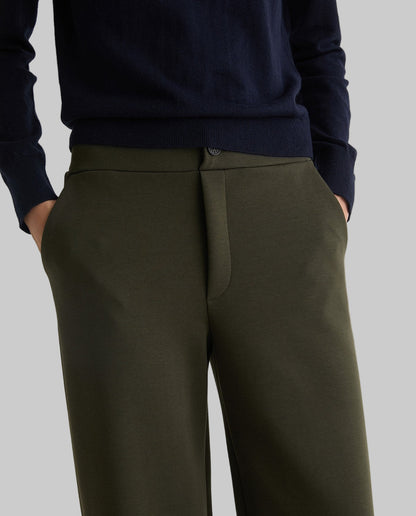 Elastic Wide-Leg Pants