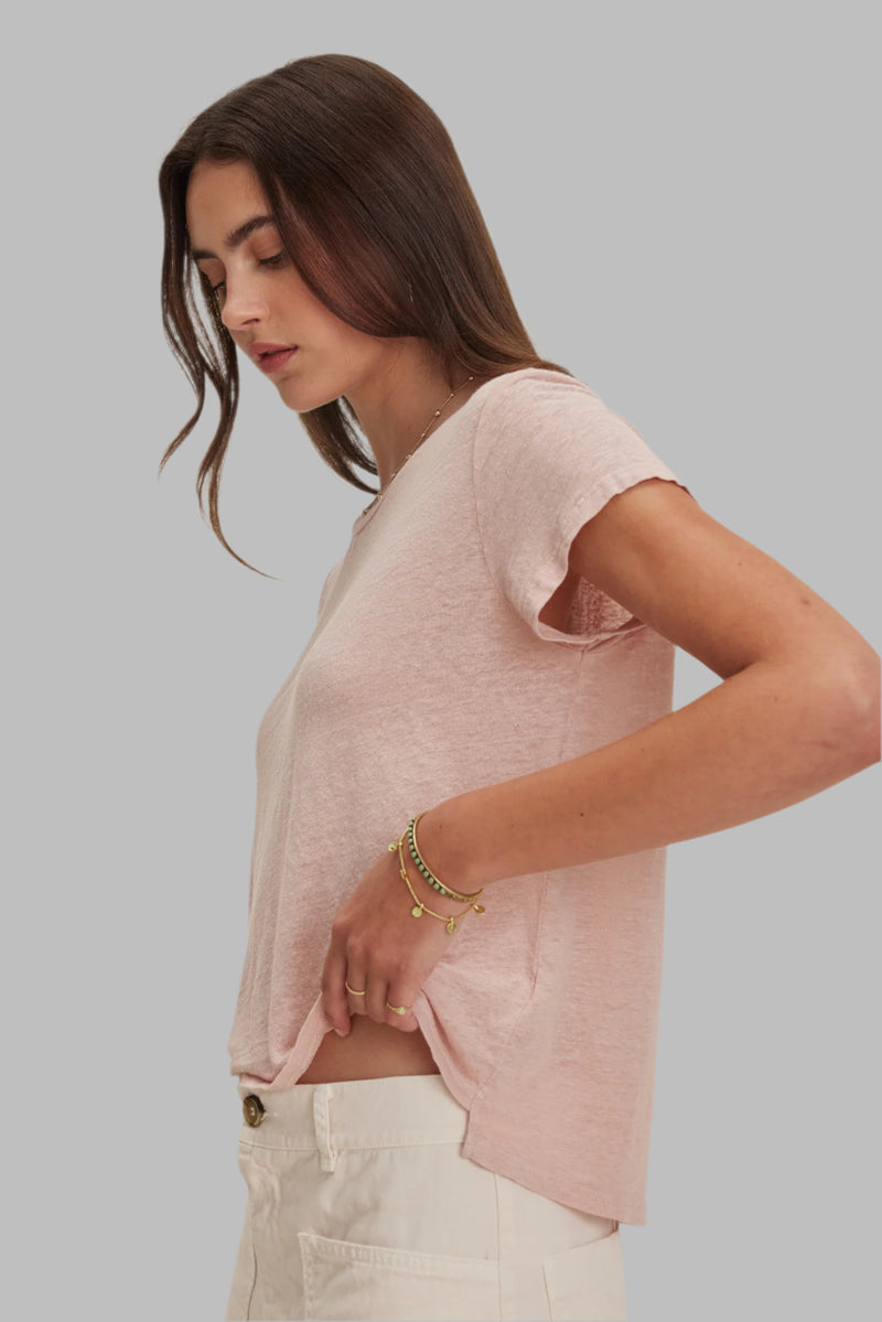 Velvet Top TShirt Linen