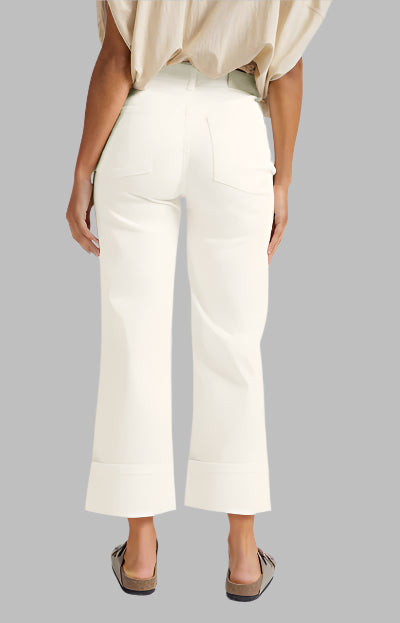 Mid-Waist Jean With Fixed Turned-Up Hem