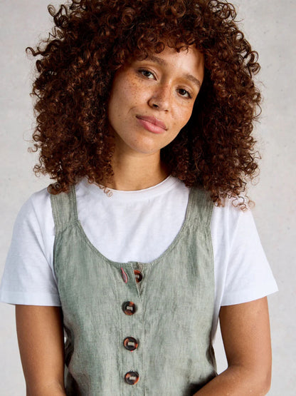 Viola Linen Dungaree