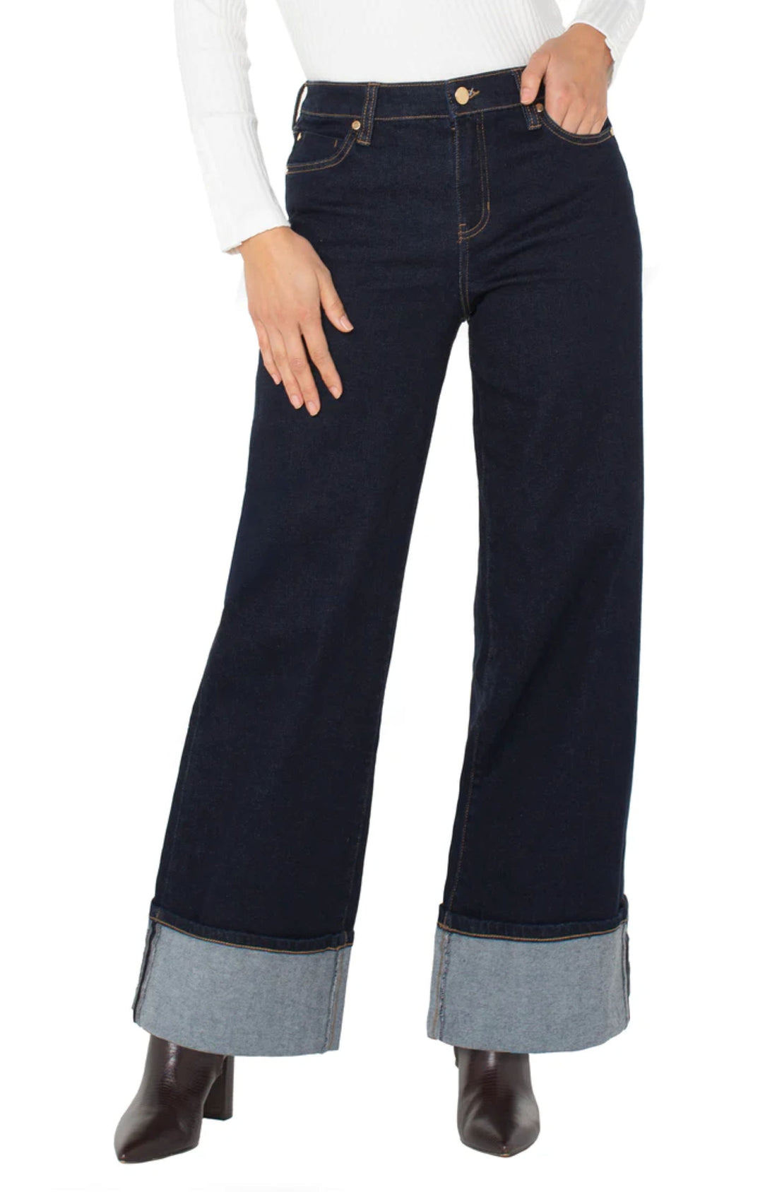 Morgan Cuffed Wide Leg
