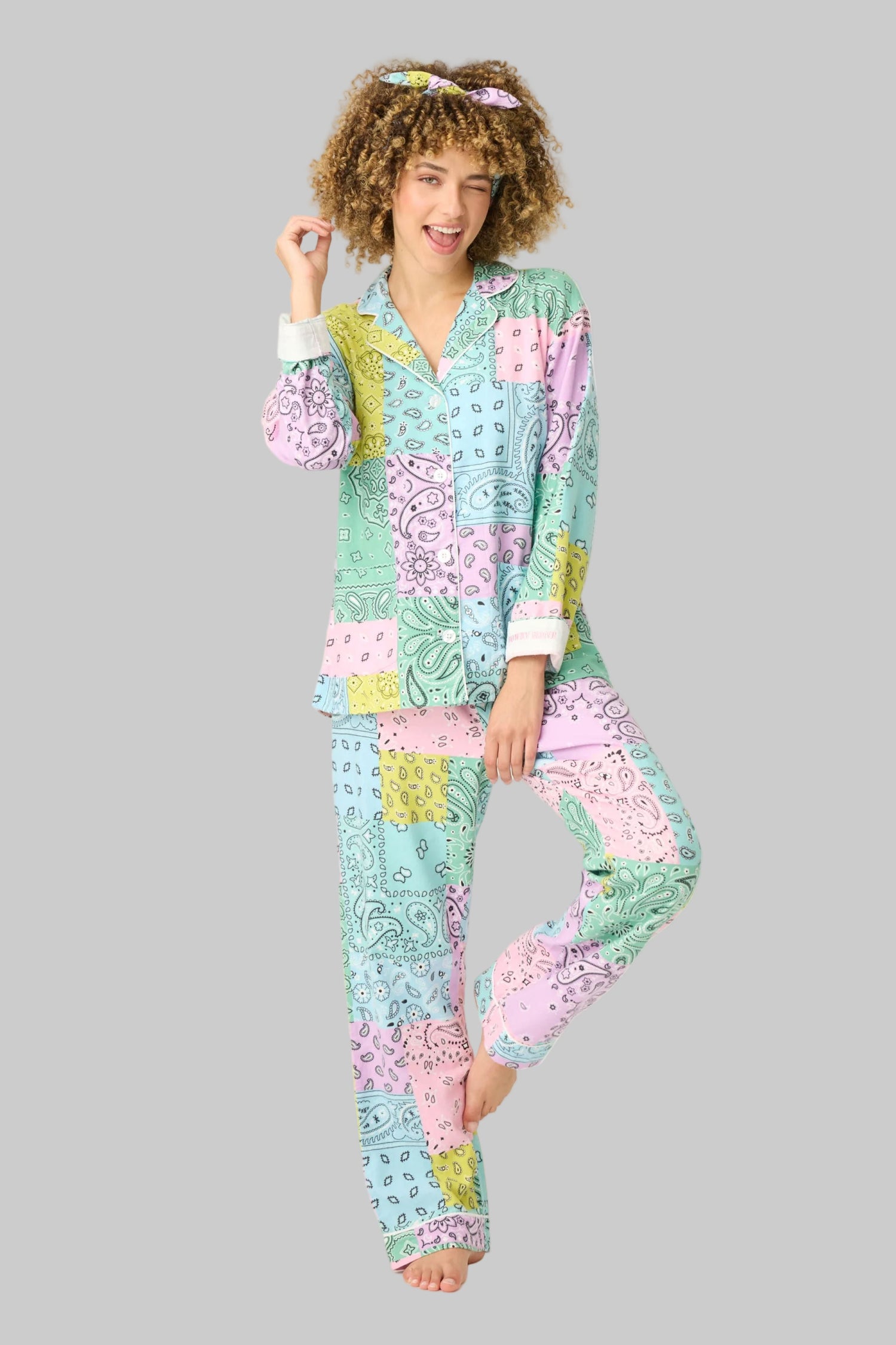Howdy Honey paisley 3-Piece Flannel PJ Set