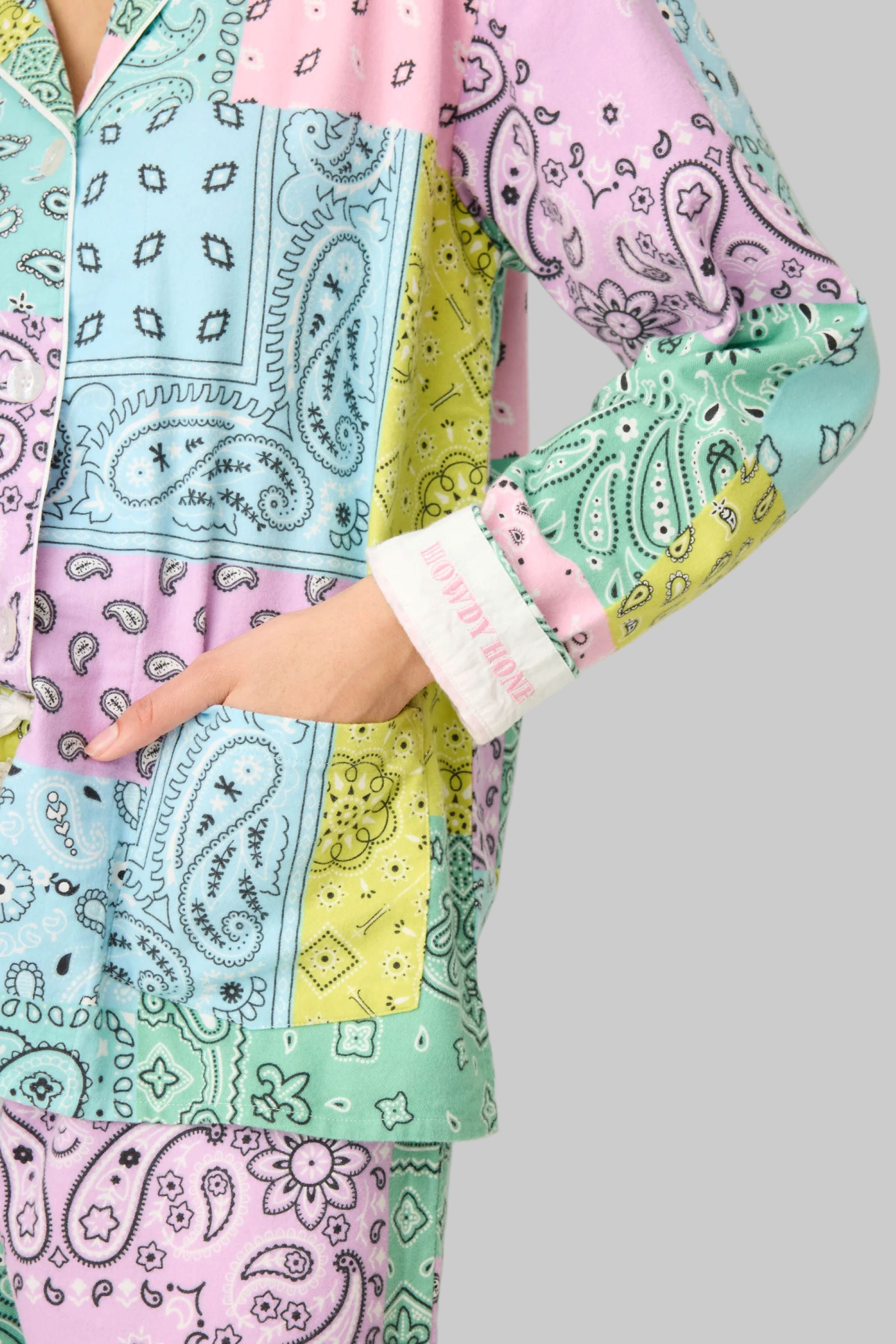 Howdy Honey paisley 3-Piece Flannel PJ Set