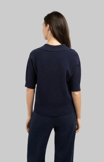 Knitted Sweater With Collar